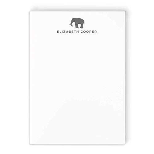 ELEPHANT NOTEPAD - Personalized Animal Stationery/Stationary 5x7 or 8x10 Note Pad ELEPHANT NOTEPAD - Personalized Animal Stationery/Stationary 5x7 or 8x10 Note Pad