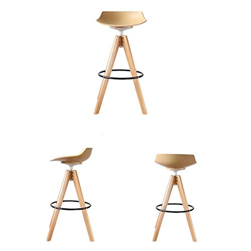 Jbdda Nordic Light Luxury Bar Chair Simple Net Red Bar Stool Front Desk Cafe Restaurant Leisure Back High Stool (Color : D) #TOP4