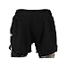 SCRAMBLE Double Layer Combination Shorts - Large - Black/Camo