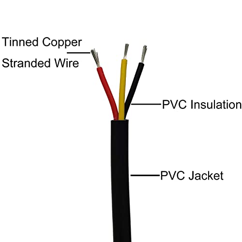 Cable eléctrico de cobre 26 AWG de 3 conductores para eliminar ruidos y fallos en altavoces 2