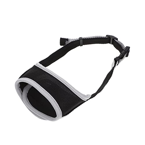 BELLIFFY Dog Muzzle Puppy Muzzle for Chewing Prevention Easy to Wear Outdoor Dog Accessory