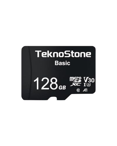 TEKNOSTONE 128GB Basic MicroSDXC TF Memory Card with Adapter...