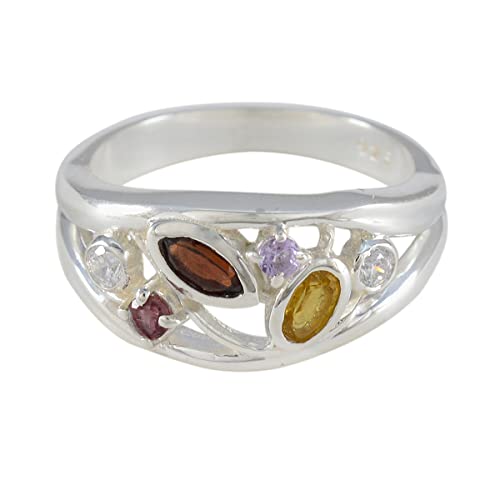Bague multi-formes en argent 925 et bijoux anciens de style vintage