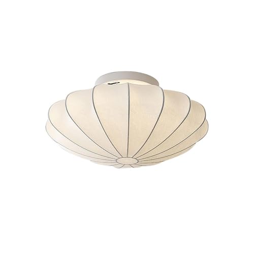 NHPJFDC Lámpara de Techo Retro WABI-sabi Silk, lámpara de Techo Creativa de Estilo japonés, luminarias de Techo para Sala de Estar, Comedor, Estudio, Dormitorio, Entrada y Pasillo (50 cm).