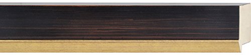 Picture Frame Moulding (Wood) 18ft Bundle - Traditional Mahogany Finish - 1.75" Width - 3/4" Rabbet Depth