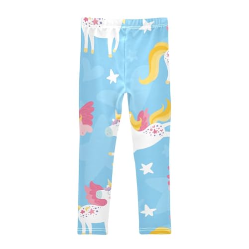Magic Unicorn Girls Leggings,Workout Leggings for Girls Toddler Athletic Legging Size for 3-10T2