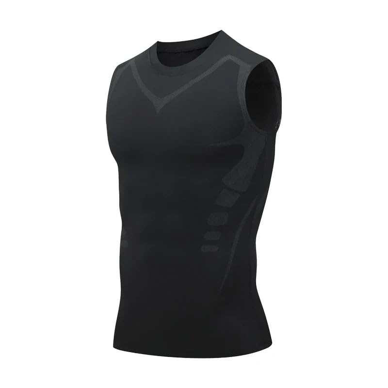 Reiteag Vitafit Camiseta Reductora de Compresión Hombre, Adelgazantes Efecto Sauna Sudoración Deporte Reductora Abdomen Shapewear Gym Running Fitness Mangas Cortas Hombres
