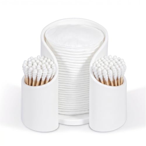 Yistoi Distributeur de cotons-tiges, boîte de rangement pour cotons-tiges, rangement de commode, cotons-tiges, cotons-tiges, boîte de rangement en plastique, cure-dents