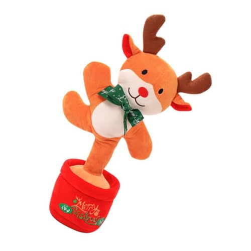 Peluche de Noël parlante et chantante avec animation lumineuse et dansante HEMOTON