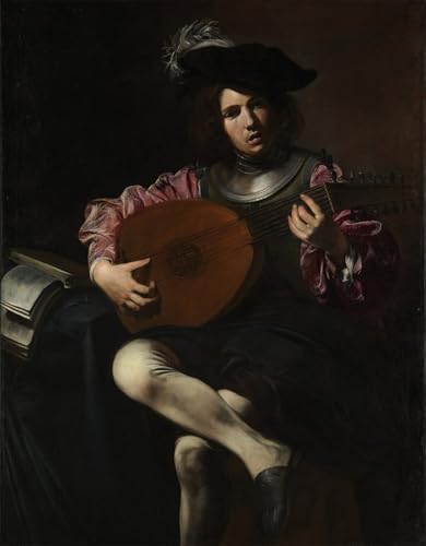 Tableaux Peinture sur Toile déco chambre et salon grand format Valentin De Boulogne