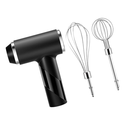 Arecobticy Batidora de mano ergonómica de 800 mAh, batería de 3 velocidades, incluye accesorios, tareas de cocina, mezclador ergonómico