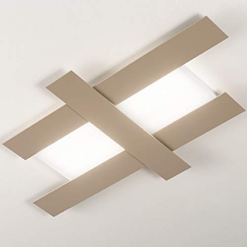 Plafonnier Ge-doha Pg 50W LED taupe en aluminium pour un éclairage moderne