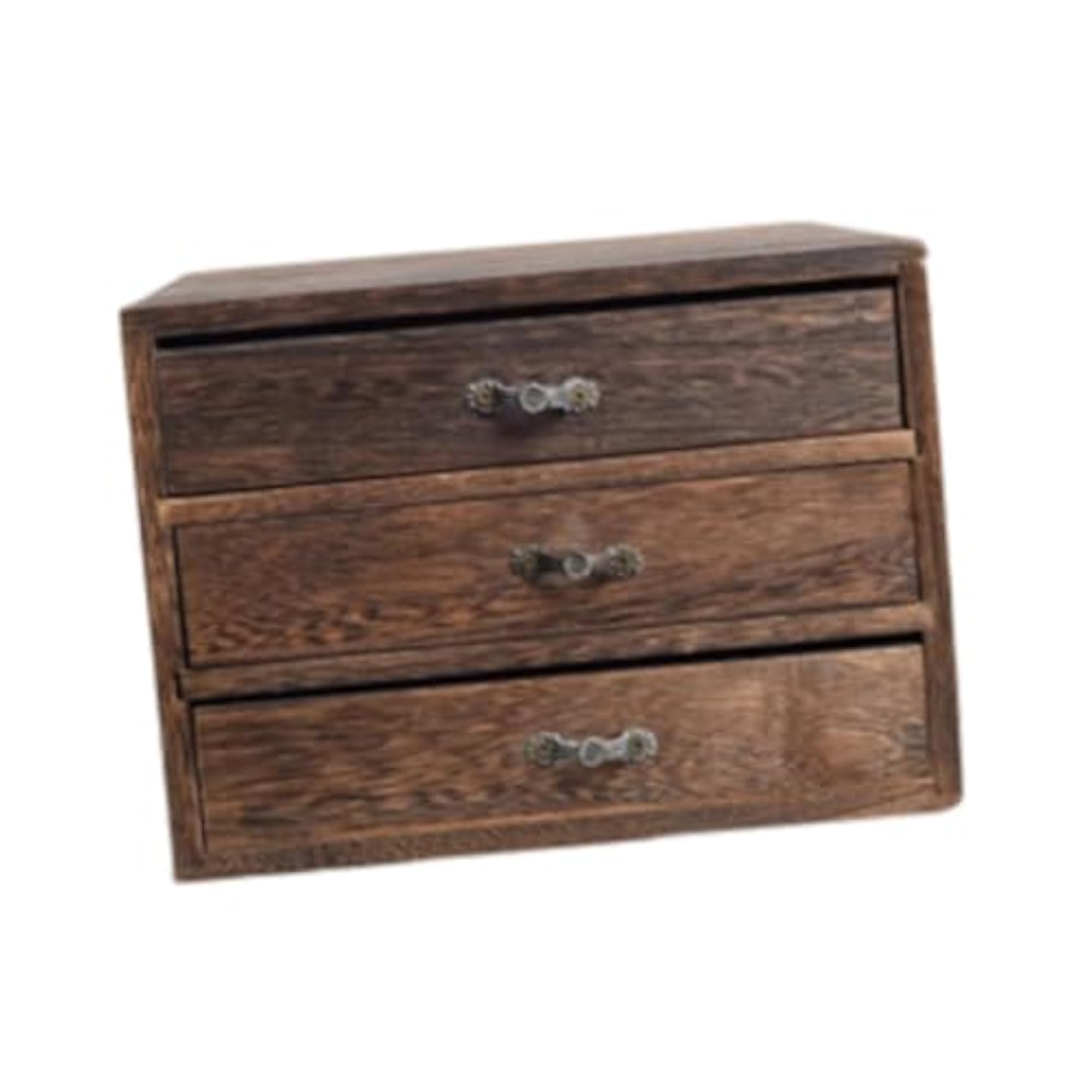 Wooden Storage Box for Vanity and Earring Organization