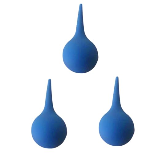 FRCOLOR 3 Piezas Herramienta De Limpieza De Oídos Bulbo Del Oído Para Bebé Bulbo De Cera Del Oído Cachorro Aspirador De Bulbo Bombilla De Mano Bulbo Del Oído Para Adultos Kit De Oído Blue