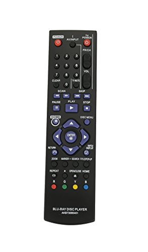 New Remote Control Akb73095401 For Lg Bd550 Bd555 Bd611 Blu-Ray Disc Dvd Player #TOP1