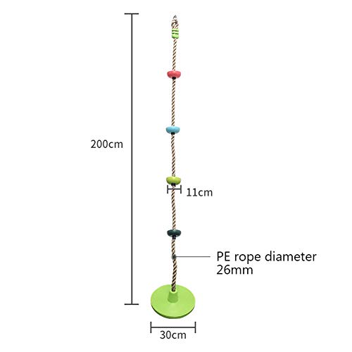 Tragbarer Ninja Warrior Hindernislauf, 10m Slackline Kit mit Affenstangen für Kinder Alter 5-17, einfache Einrichtung Hinterhof Spielplatz für Kernstärke und Balance