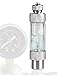 Rhinox Aluminum Alloy CO2 Bubble Counter, 3 Inches, Aquarium Diffuser Regulator for Milwaukee Regulator Solenoid MA957, CO2 Regulator for Aquarium, Carbon Dioxide Measurement Device