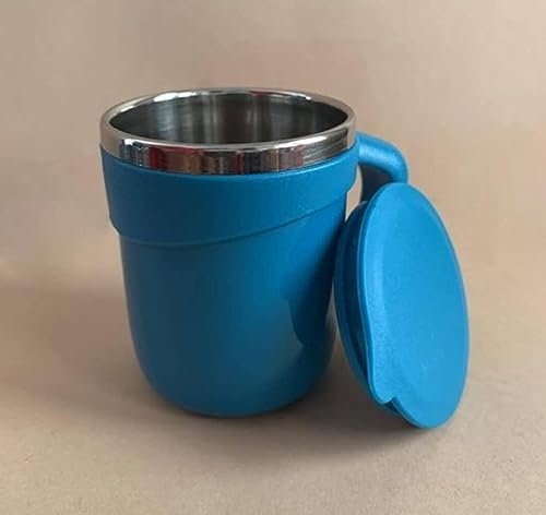 Image of Dolphine Coffee Mug - Stylish Double Wall Insulated Stainless Steel Coffee & Tea Cup with lid & Handle for Office, Home & Restaurant, Ideal Tea Mug Gift for Friends, Kids & Adults(Multicolor)