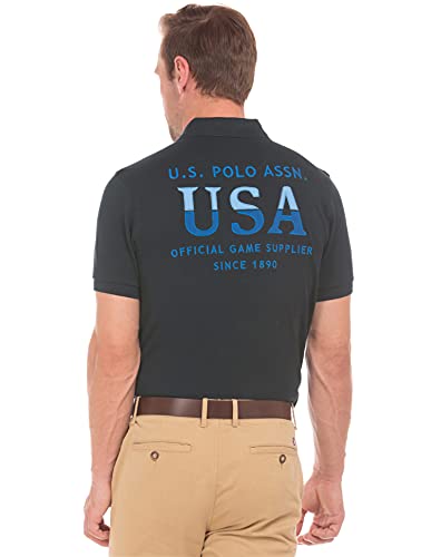 Image of US Polo Association Men's Solid Regular Fit Polo