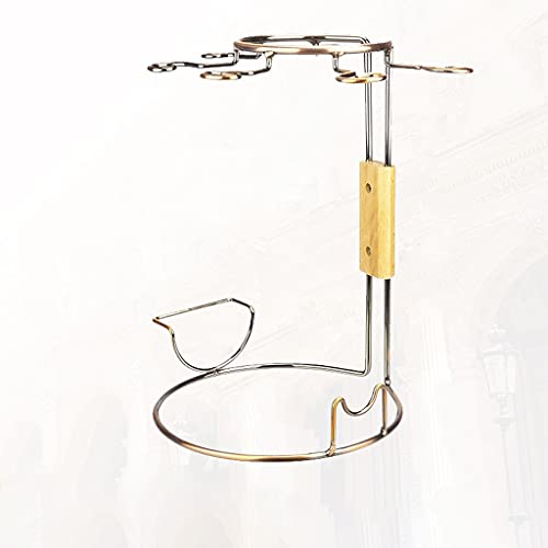 Soporte de vino independiente para 6 copas y 1 botella miniatura 5