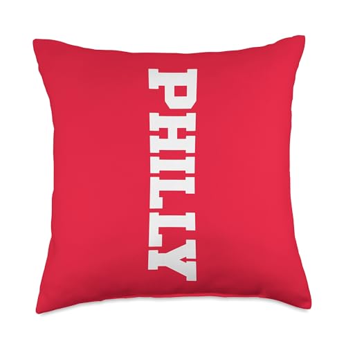 Vintage Philadelphia Bold Athletic Pride Iconic Philly Throw Pillow