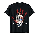 Native American Indigenous Red Hand Indian Blood Themed T-Shirt