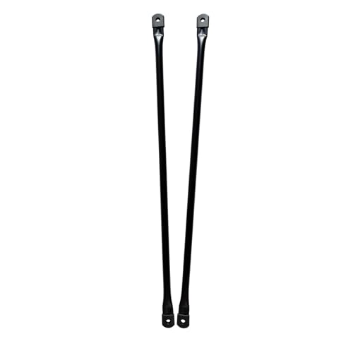 Timyrimy (Matte Black, 29"/73.5cm) Garden Swing Replacement Bars, Metal Round Rods for Hanging Swing Seat to Frame(2PCS/CTN)