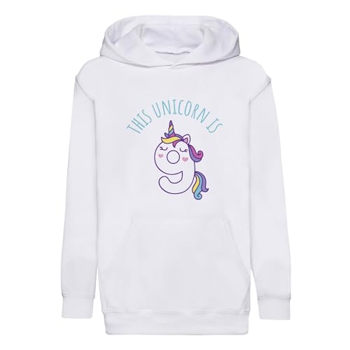 Sweat capuche enfant licorne premium fantasy 9 ans