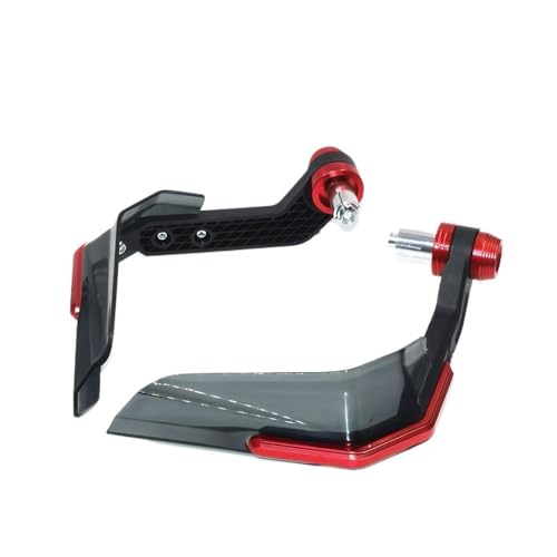 HAUINVC Hand Guards for Du& Diavel XDiavel 1260S V2 V4 Motorcycle Handguard Shield Hand Guard Protector Windshield Protection Hand Guards Protector(NO Logo Red)
