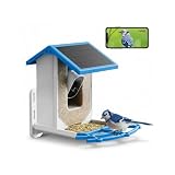 FLUTRR Smart Bird Feeder with Camera AI Solar WiFi Wireless Outdoor Camera with HD Night Vision & Motion Detection Bird Feeders for Outdoors Recognizes 11,000+ Species Perfect for Bird Lovers