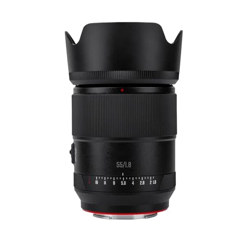 Camera Lens, Lente de Retrato AF/MF de fotograma Completo de 55 mm F1.8 Pro, Compatible con cámaras Sony E Nikon Z Lumix Leica L Mount.(L-Mount)
