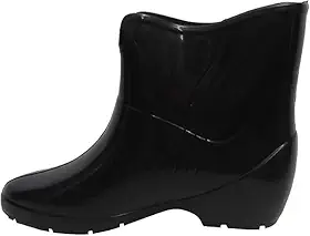 Galocha Feminina Impermeável Pat – Bota de Chuva Cano Curto PVC Antiderrapante Confortável