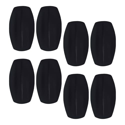 Lurrose Almohadillas 8 Piezas para Tirantes de Sujetador de Silicona Negro Antideslizantes y Amigables Piel, Ideales para Ocasiones Obsequios y Trabajo