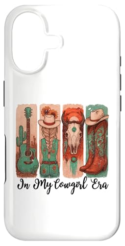 In My Cowgirl Era Cowboy Boots Cowgirl Hat Women Blue Cowboy �X�}�z�P�[�X iPhone 17 �p