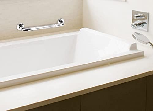 Abimars 12inch/300 mm Bath Grab Bar with Anti-Slip Grip, Sturdy Stainless Steel Shower Safety Handle for Bathtub,Toilet, Bathroom,Kitchen,Stairway Handrail,Come with Mounted Screws