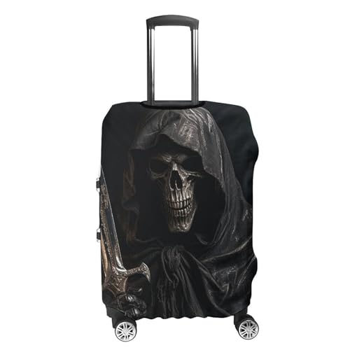 Suitcase Covers for Luggage Washable Luggage Cover Skeleton in Robe Luggages Wheel Covers Elastic Travel Carry On Suitcase Cover Travel Luggages Protector Sleeve Fit 29-32 Inch L4