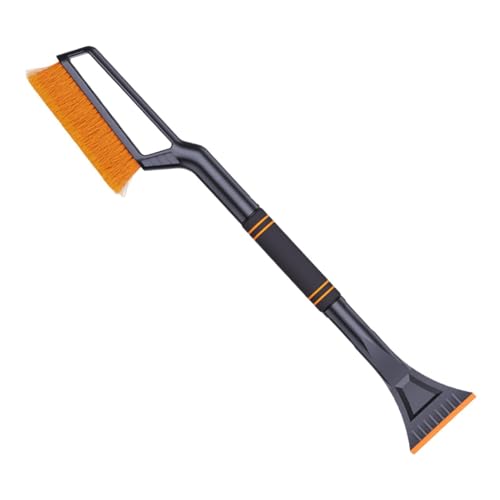 raspador de hielo y cepillo para nieve, raspador de nieve para automóvil, Herramienta de eliminación de escarcha desmontable 2 en 1 con mango de espuma, Rascador y cepillo de nieve para coche Rascador