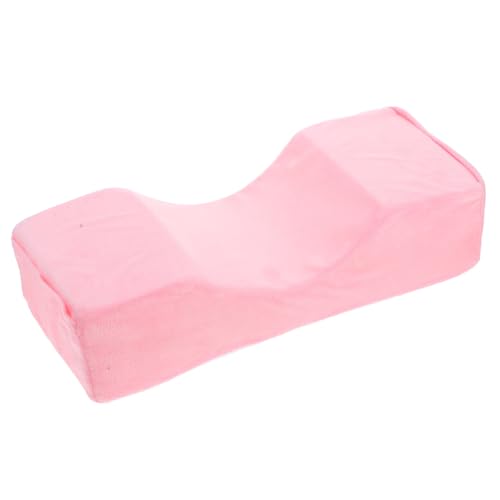 Oreiller facial ergonomique rose en mousse à mémoire pour extension de cils
