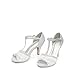DREAM PAIRS Women's Stilettos Open Toe Pump Fashion Kitten Heel Sandals,Size 7.5,Silver