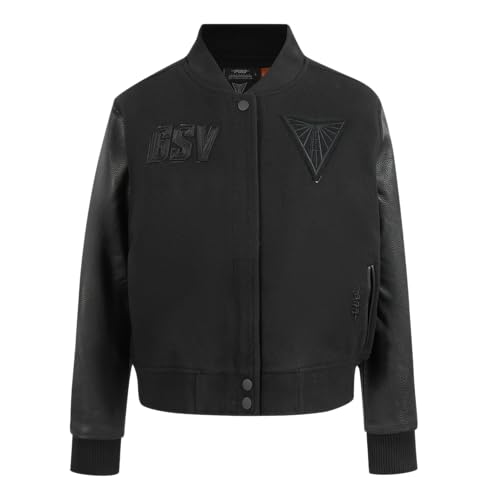 Womens WNBA Classic Triple Black Varsity Jacket