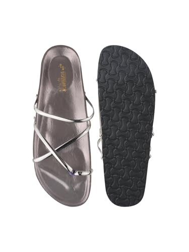 Image of Comfortable Shiny Slip on Flats Sandals Light Weight Trendy Party flats For Women & Girls