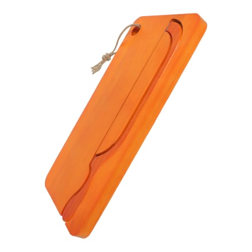 Hemobllo Juego de Tabla de Cortar y Cuchillo de Madera Doble Cara para Rebanar Pan de Masa Madre y Hogazas Caseras, Adecuado para Fiestas y Dormitorios
