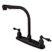 Kingston Brass KB715ALLS Victorian 8-Inch High-Arch Kitchen Faucet Without Sprayer, Oil Rubbed Bronze