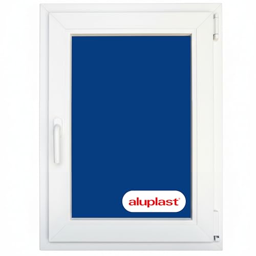 Winwindo - Ventana PVC Reforzada | 700x1000 | Oscilobatiente Derecha | Cristal Climalit Transparente | Perfil Aluplast | Blanca | No amarillea, Ruido