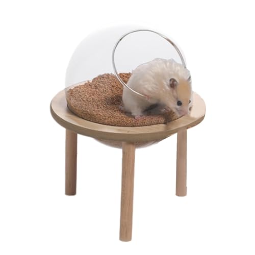 Caja de baño con arena para hámsters - Caja de baño de acrílico de 230 g para hámster | Ducha portátil para mascotas con caja de arena | Caja de baño fácil de usar y accesorio