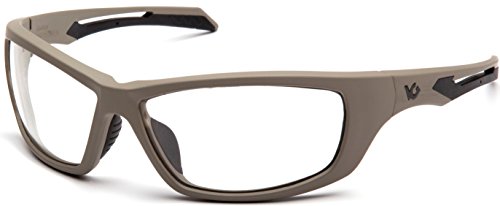 Venture Gear Howitzer Safety Glasses Clear Lens/Tan Frame