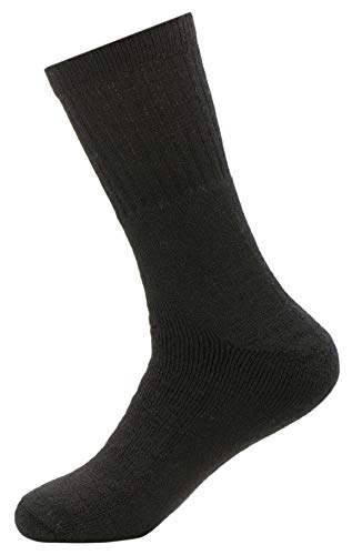 ATHLETIC Plush ALPACA SOCKS - Moisture-Wicking - LUXURIOUS All Weather Comfort - Small Black