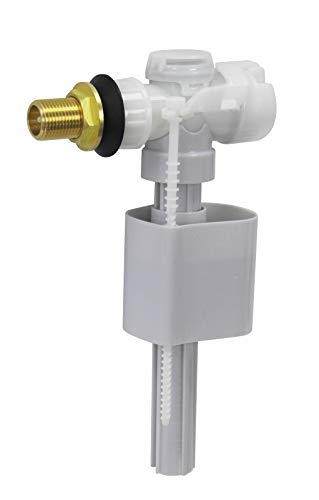 VeeBath SENTR49 Válvula de Entrada Lateral 1/2" latón WRAS Aprobado diseño Patentado, Blanco/Gris Cover