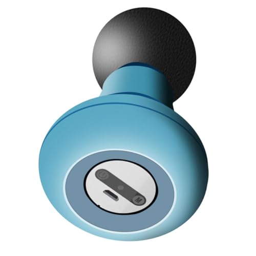HOMSFOU Masajeador Muscular Eléctrico Portátil Pequeño Usb, Herramienta de Masaje Corporal Vibratoria Azul para Relajación y Alivio Muscular en Casa, Dispositivo Silencioso para Cuello,
