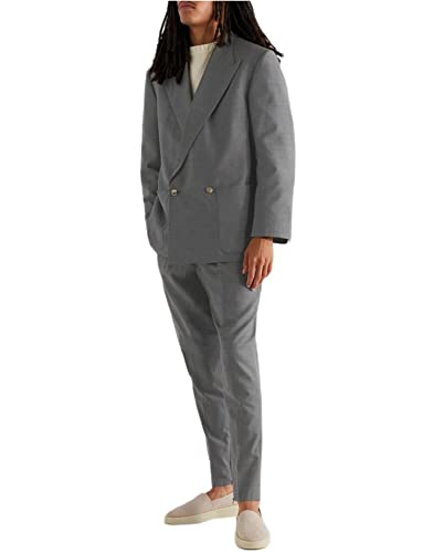 Deux pièces deux boutons ensemble veste-pantalon coupe anti-pli